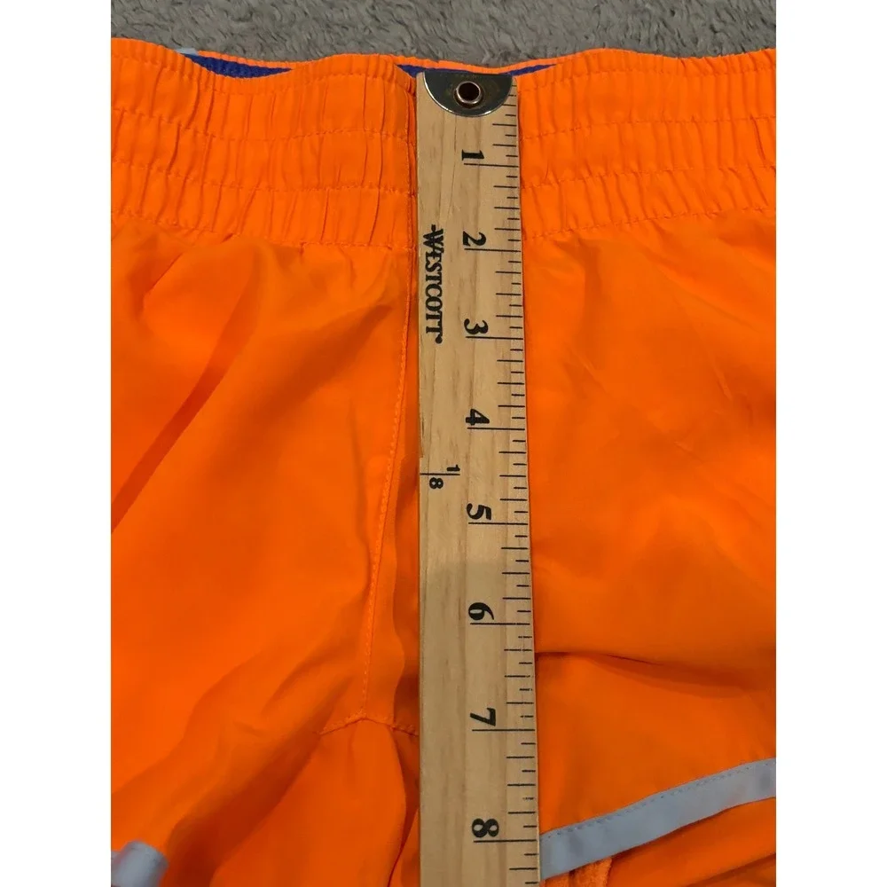 Nike Dri-FIT Running Shorts Womens XS Orange Purple Mesh Athletic Gym Workout